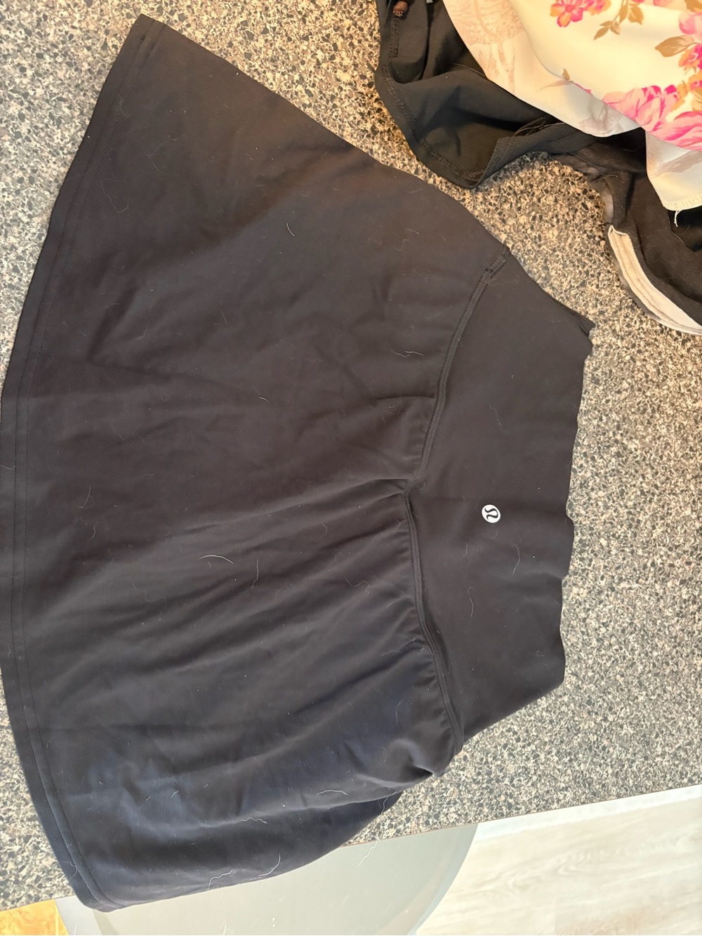 lululemon athletica Black Circle Skirt with Built-In Shorts